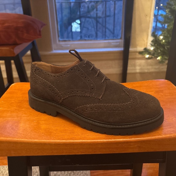 H by Hudson Rivington Brown Suede Brogues - US 8 M - Picture 1 of 5